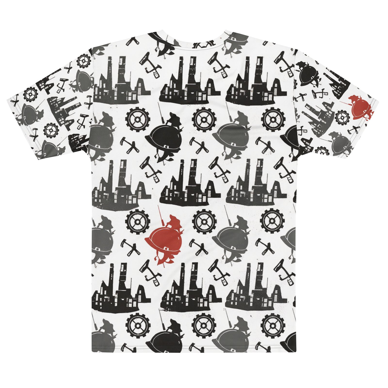 Męska koszulka górnicza – industrialny wzór full print| Zarn.pl Męska koszulka górnicza – industrialny wzór full print - obrazek 3