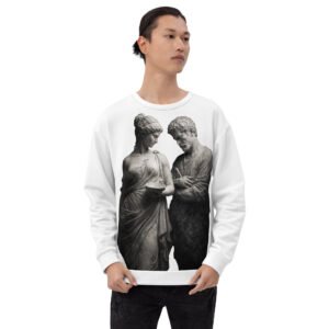 bluza męska z grafiką klasycznych greckich rzeźb