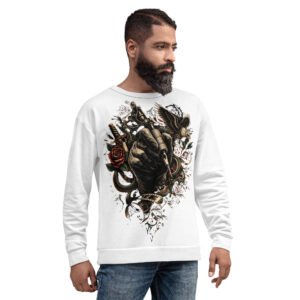 bluza męska z maszynką do tatuażu i orłem