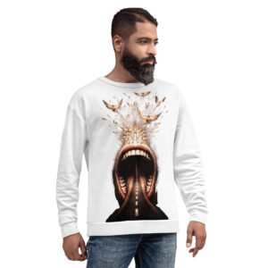 bluza męska z surrealistycznym motywem