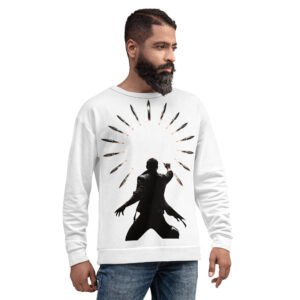 bluza męska z motywem kontroli ostrzy