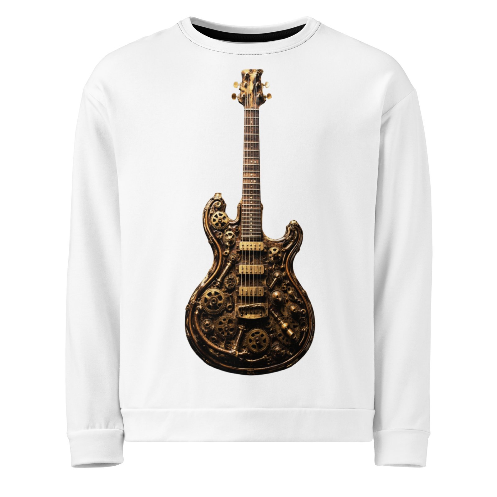 Męska bluza z grafiką gitary elektrycznej steampunk – bluza męska z gitarą elektryczną steampunk| Zarn.pl Męska bluza z grafiką gitary elektrycznej steampunk – bluza męska z gitarą elektryczną steampunk - obrazek 2