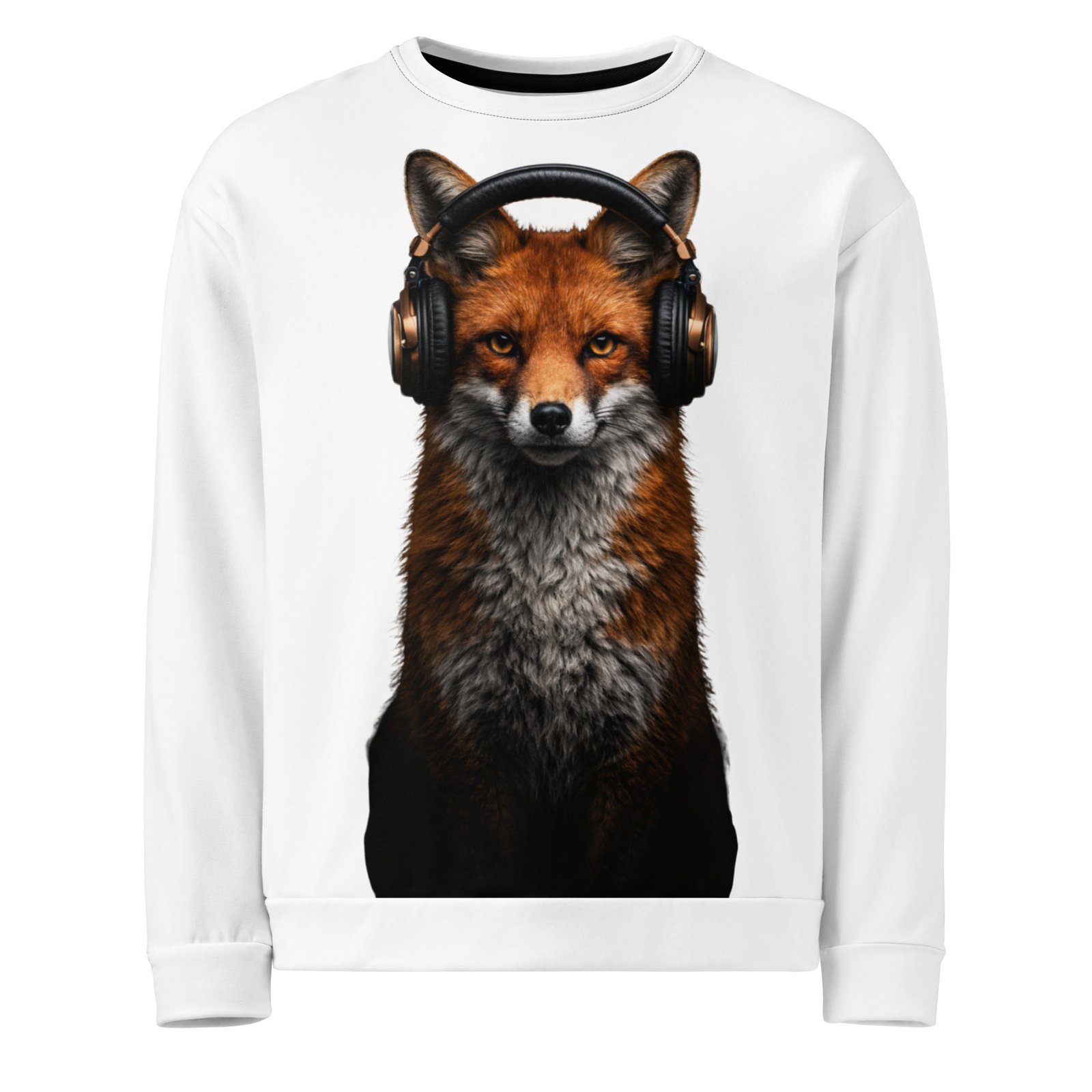 Męska bluza z grafiką lisa w słuchawkach – bluza męska z lisem w słuchawkach muzycznych| Zarn.pl Męska bluza z grafiką lisa w słuchawkach – bluza męska z lisem w słuchawkach muzycznych - obrazek 2