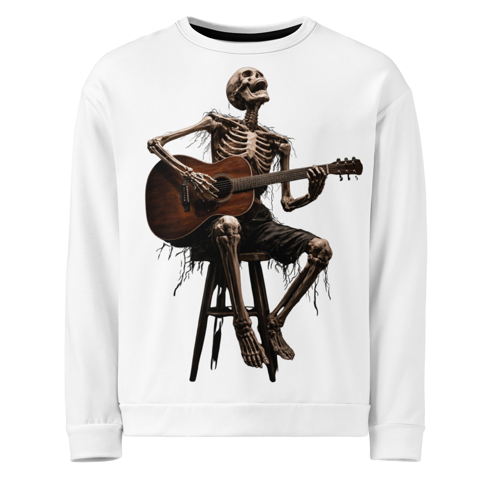 Męska bluza z grafiką szkieletu grającego na gitarze – bluza męska ze szkieletem grającym na gitarze| Zarn.pl Męska bluza z grafiką szkieletu grającego na gitarze – bluza męska ze szkieletem grającym na gitarze - obrazek 2