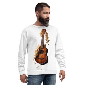 bluza męska z gitarą akustyczną