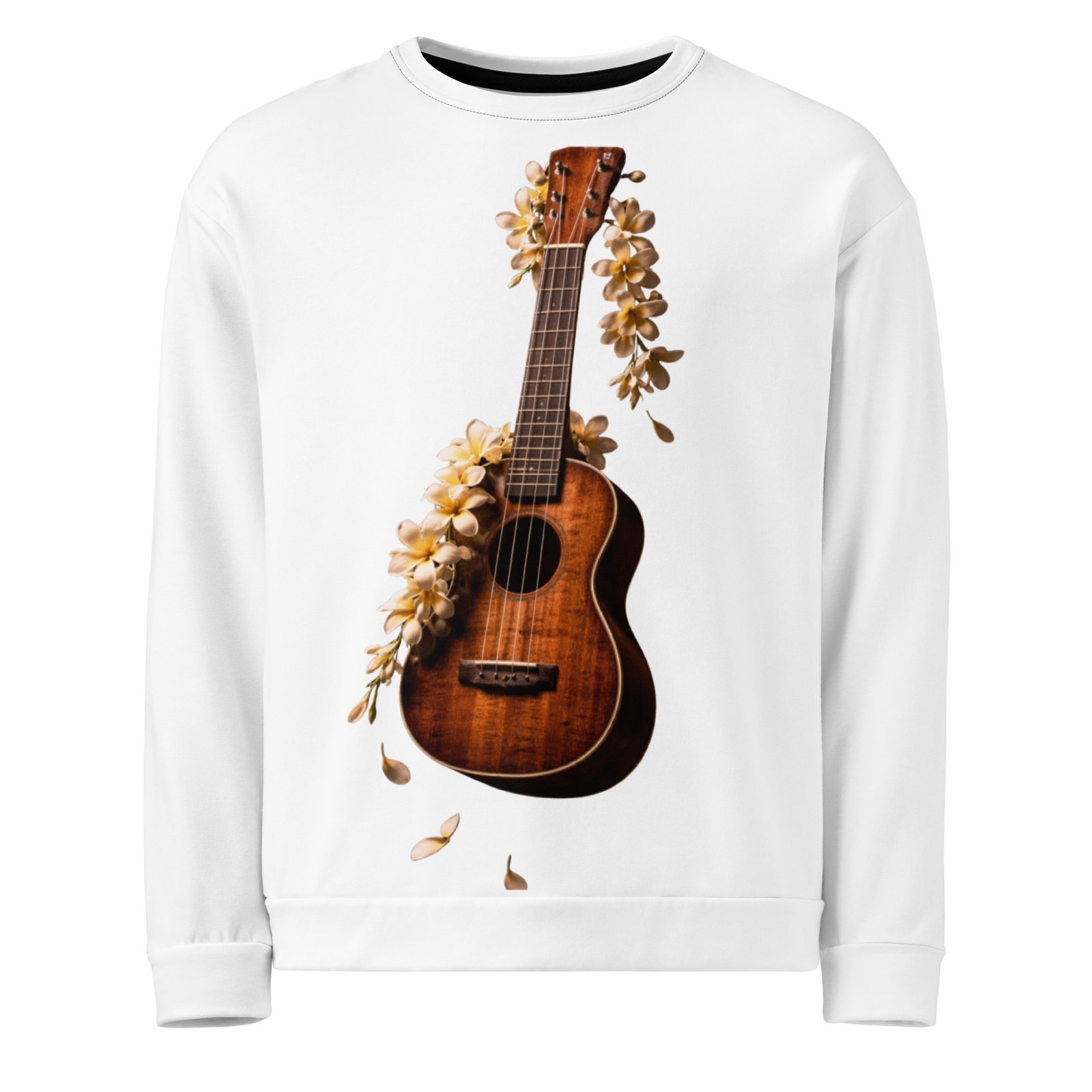 Męska bluza z gitarą i kwiatami – bluza męska z gitarą akustyczną| Zarn.pl Męska bluza z gitarą i kwiatami – bluza męska z gitarą akustyczną - obrazek 2