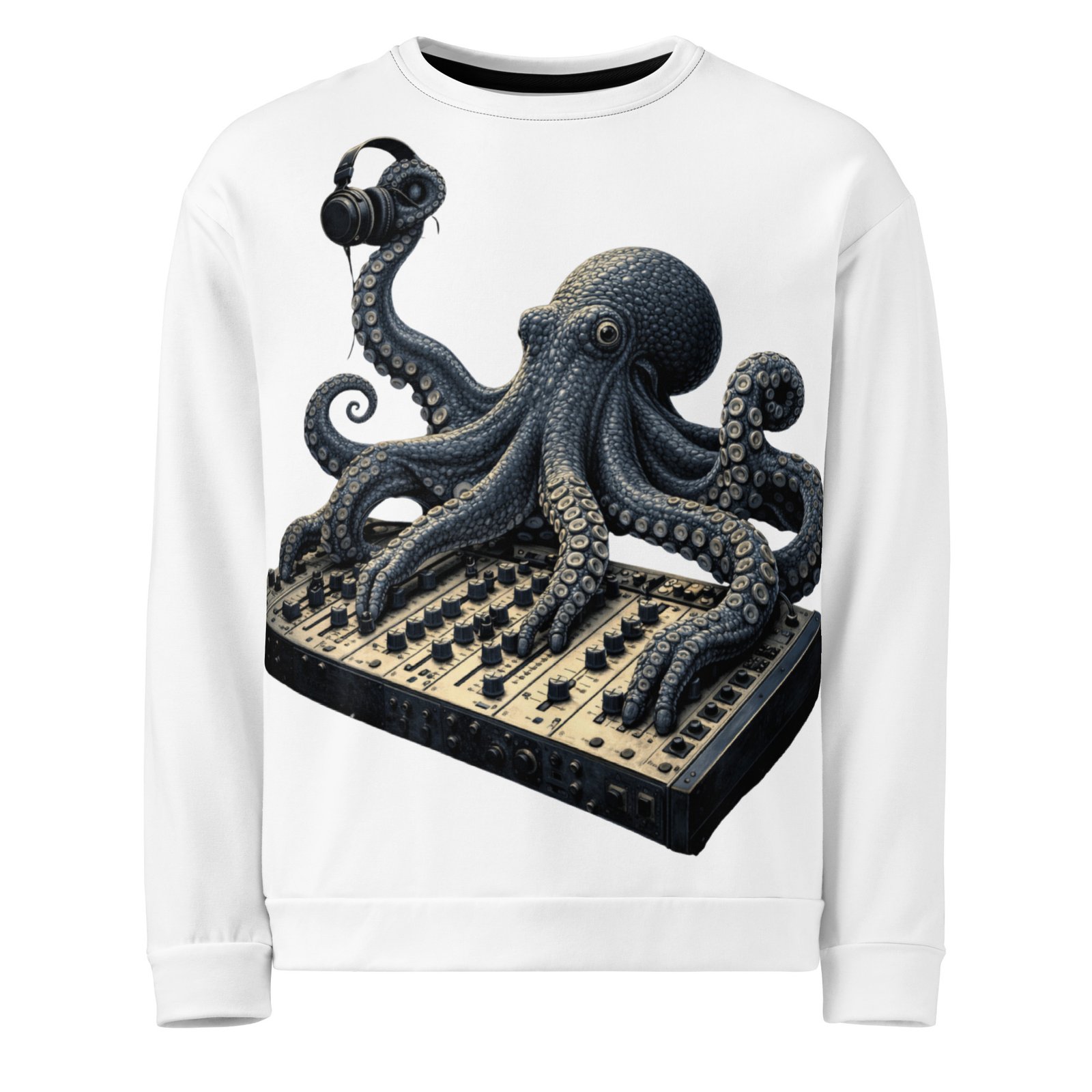 Męska bluza z grafiką ośmiornicy DJ w słuchawkach – bluza męska z ośmiornicą DJ| Zarn.pl Męska bluza z grafiką ośmiornicy DJ w słuchawkach – bluza męska z ośmiornicą DJ - obrazek 2