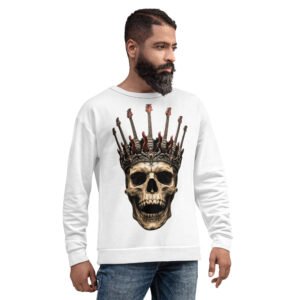 bluza męska z czaszką i gitarami