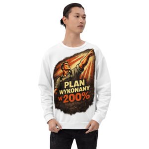 bluza męska z grafiką Plan Wykonany w 200%