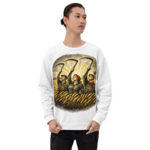 bluza męska z grafiką żniwiarzy z kosami
