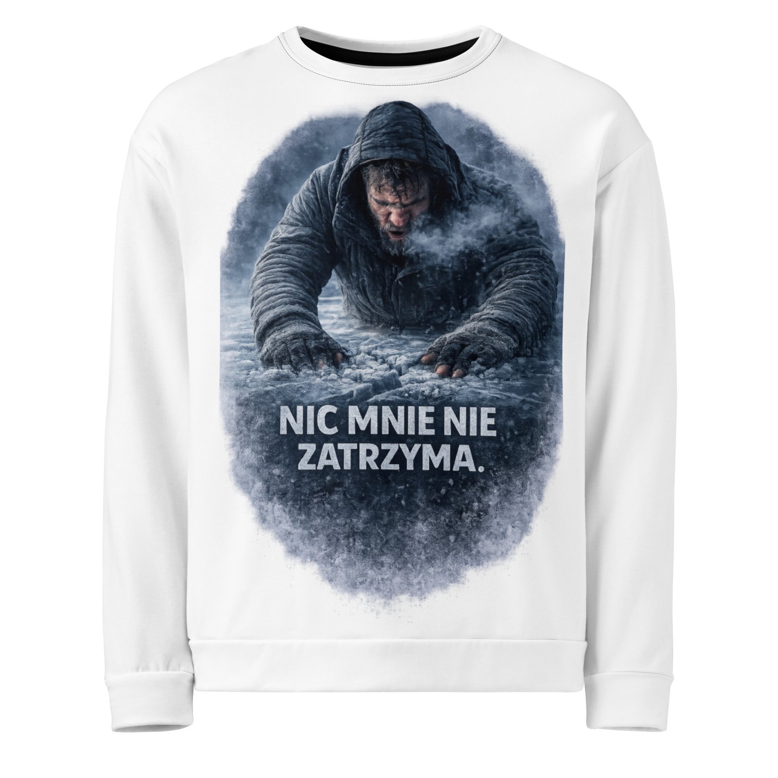 Męska bluza z grafiką „Nic mnie nie zatrzyma” – motywacja, siła i determinacja| Zarn.pl Męska bluza z grafiką „Nic mnie nie zatrzyma” – motywacja, siła i determinacja - obrazek 2