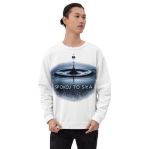bluza męska motywacyjna z kroplą wody