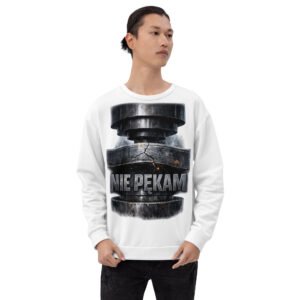 bluza męska motywacyjna z prasą hydrauliczną