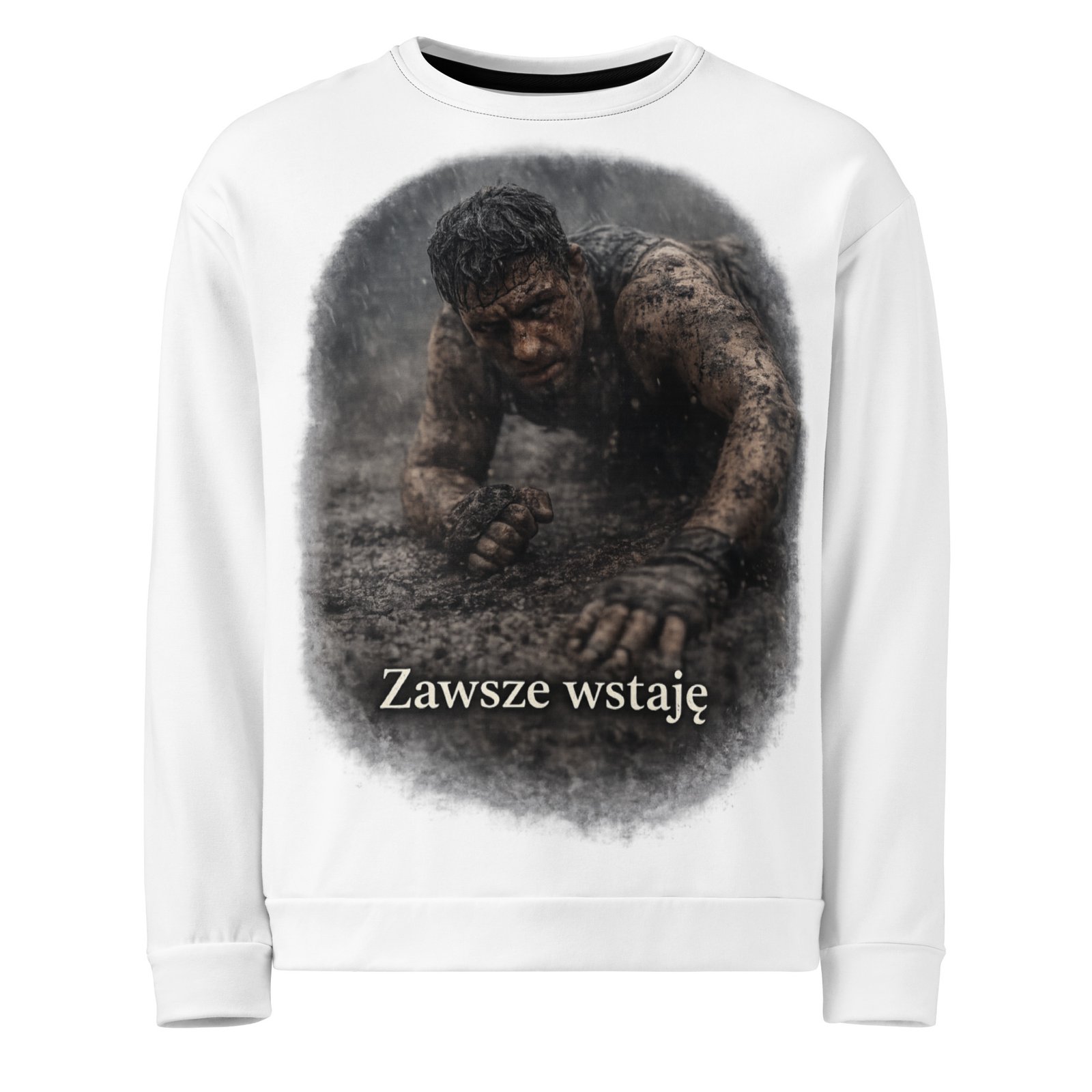 Męska bluza z napisem „Zawsze wstaję” – bluza męska z napisem Zawsze wstaję| Zarn.pl Męska bluza z napisem „Zawsze wstaję” – bluza męska z napisem Zawsze wstaję - obrazek 2