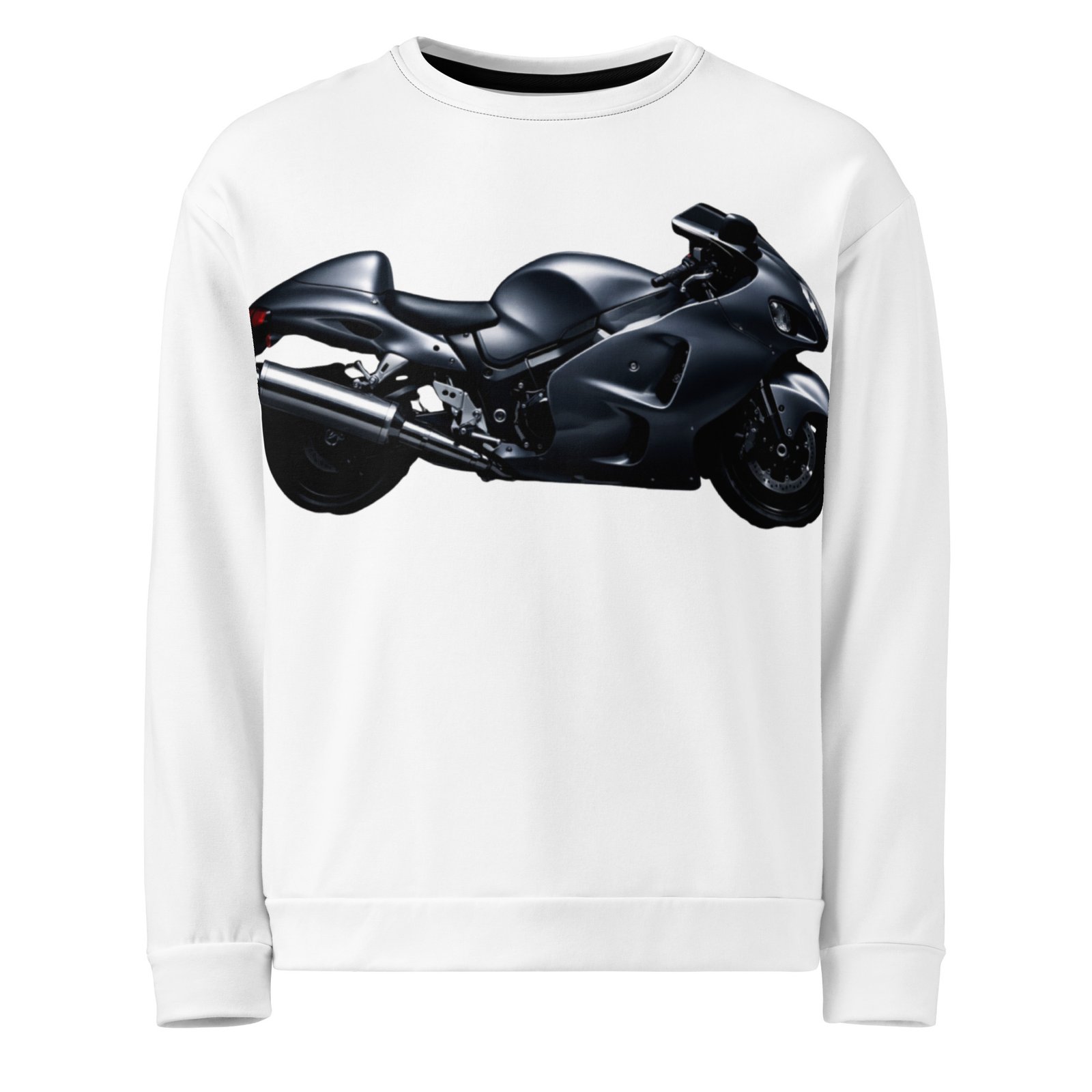 Męska bluza z grafiką czarnego motocykla sportowego – motocyklowy styl Auto-Moto| Zarn.pl Męska bluza z grafiką czarnego motocykla sportowego – motocyklowy styl Auto-Moto - obrazek 2