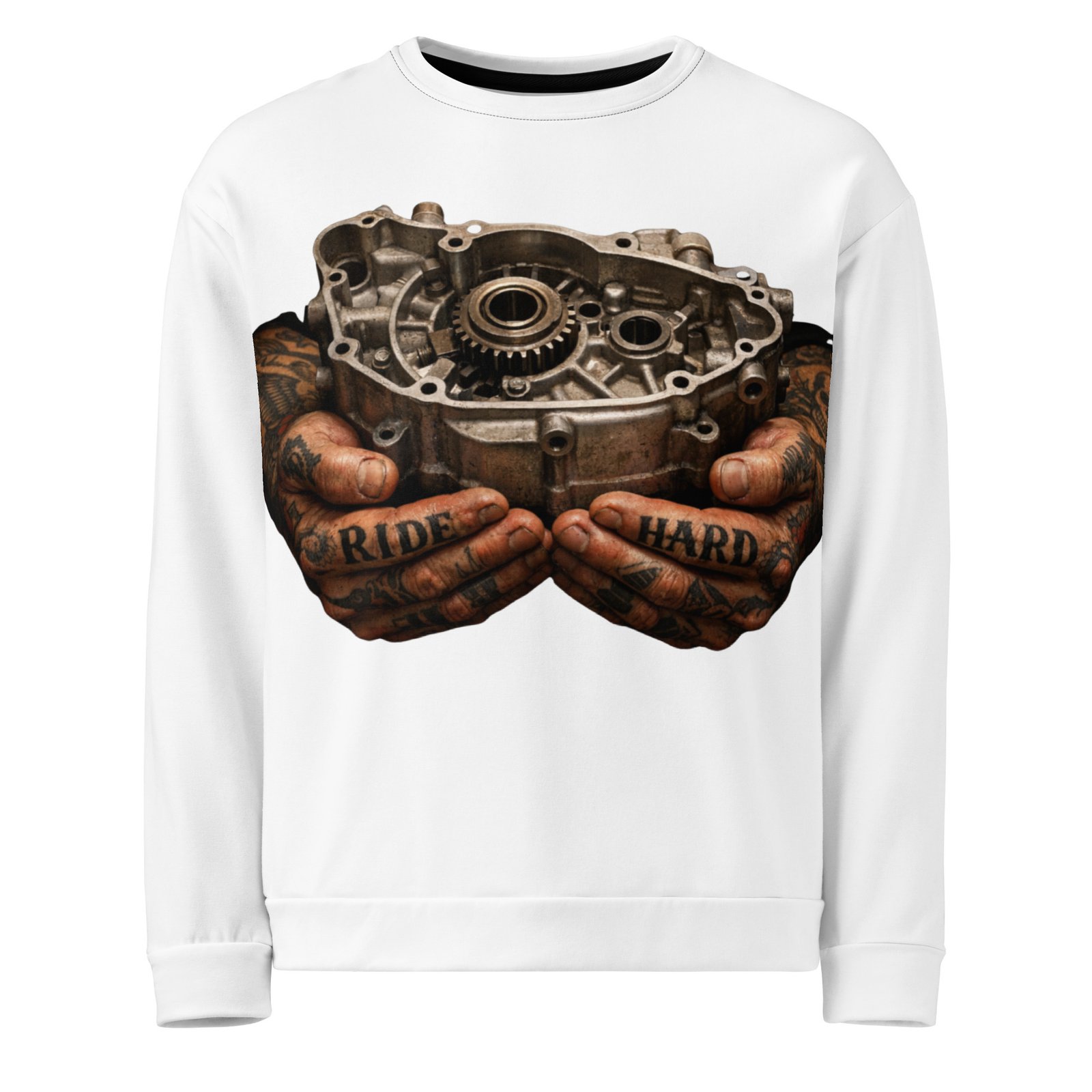 Męska bluza z grafiką karteru silnika motocyklowego – motocyklowy styl Auto-Moto| Zarn.pl Męska bluza z grafiką karteru silnika motocyklowego – motocyklowy styl Auto-Moto - obrazek 2