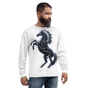 bluza z grafiką mechanicznego konia
