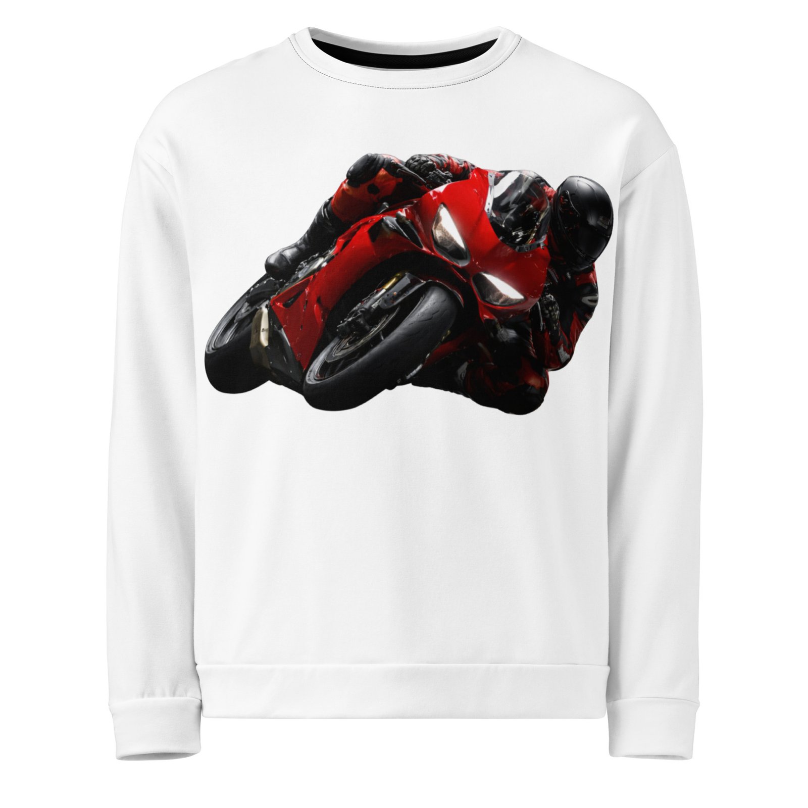 Bluza męska z grafiką motocykla sportowego w głębokim złożeniu| Zarn.pl Bluza męska z grafiką motocykla sportowego w głębokim złożeniu - obrazek 2