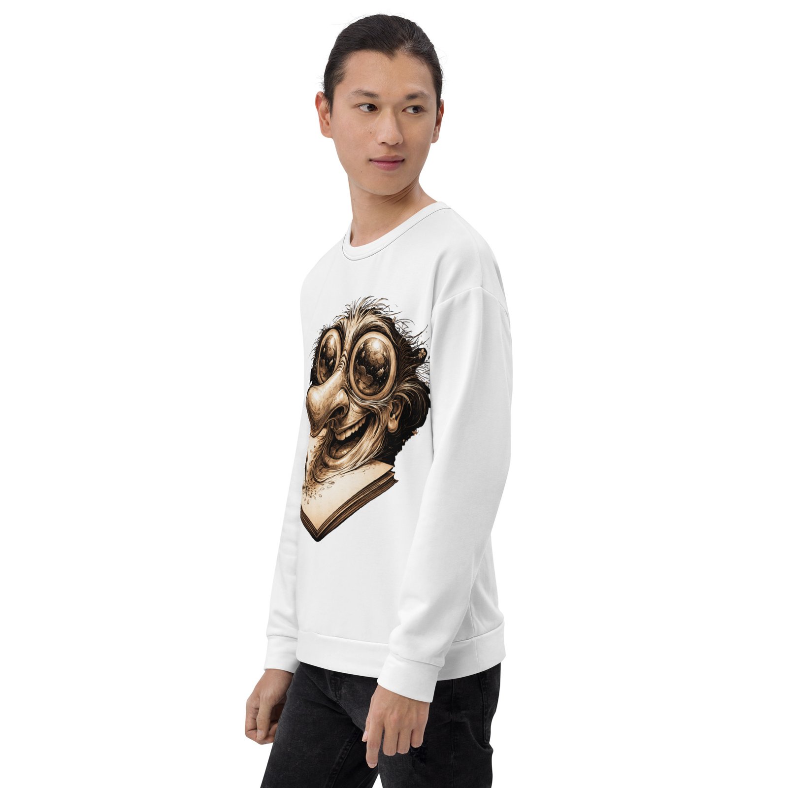 Męska bluza z motywem surrealistycznego szkicownika – bluza męska z artystyczną grafiką| Zarn.pl Męska bluza z motywem surrealistycznego szkicownika – bluza męska z artystyczną grafiką - obrazek 7