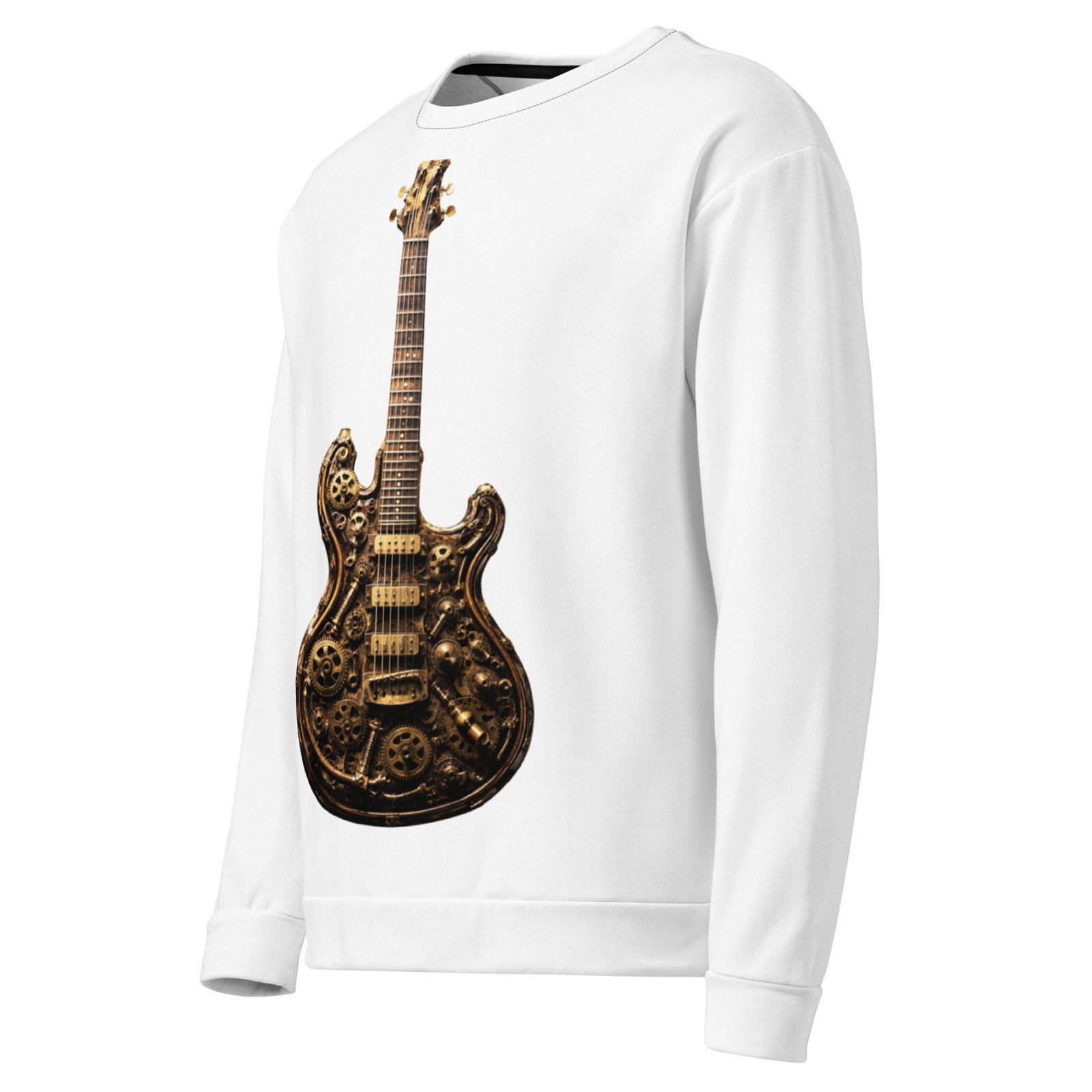 Męska bluza z grafiką gitary elektrycznej steampunk – bluza męska z gitarą elektryczną steampunk| Zarn.pl Męska bluza z grafiką gitary elektrycznej steampunk – bluza męska z gitarą elektryczną steampunk - obrazek 4