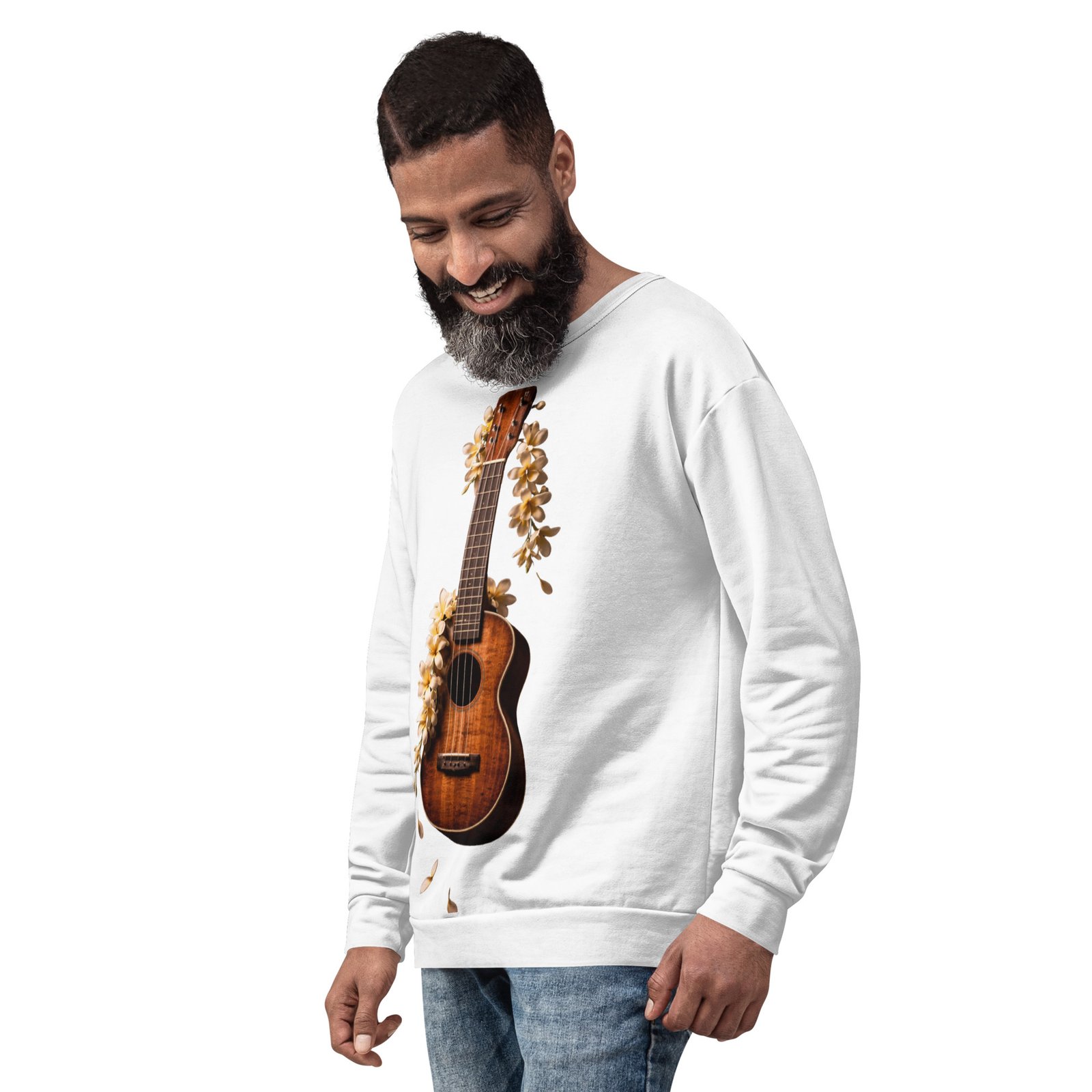 Męska bluza z gitarą i kwiatami – bluza męska z gitarą akustyczną| Zarn.pl Męska bluza z gitarą i kwiatami – bluza męska z gitarą akustyczną - obrazek 8