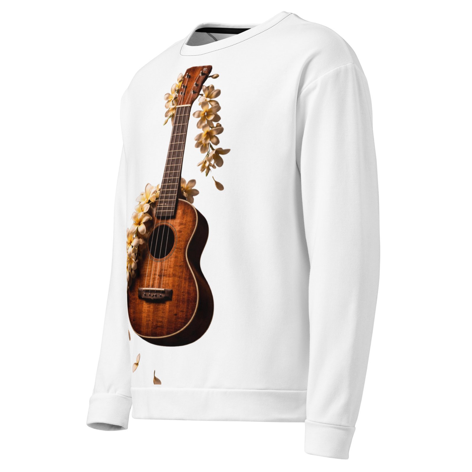 Męska bluza z gitarą i kwiatami – bluza męska z gitarą akustyczną| Zarn.pl Męska bluza z gitarą i kwiatami – bluza męska z gitarą akustyczną - obrazek 4