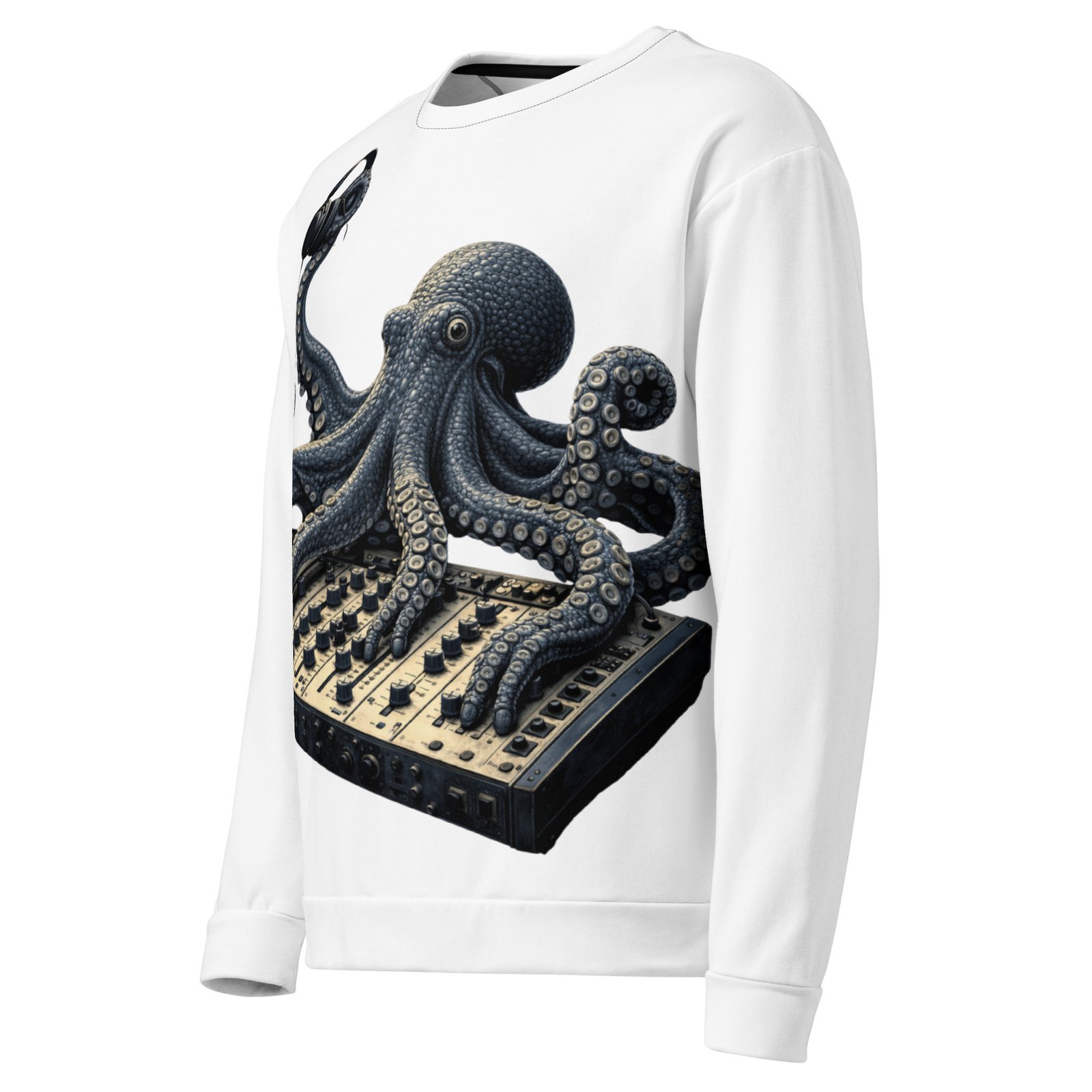 Męska bluza z grafiką ośmiornicy DJ w słuchawkach – bluza męska z ośmiornicą DJ| Zarn.pl Męska bluza z grafiką ośmiornicy DJ w słuchawkach – bluza męska z ośmiornicą DJ - obrazek 4
