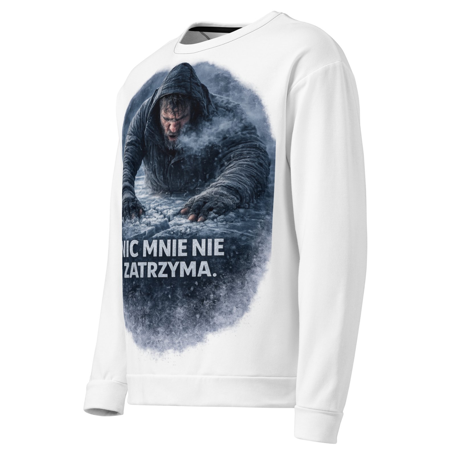 Męska bluza z grafiką „Nic mnie nie zatrzyma” – motywacja, siła i determinacja| Zarn.pl Męska bluza z grafiką „Nic mnie nie zatrzyma” – motywacja, siła i determinacja - obrazek 4