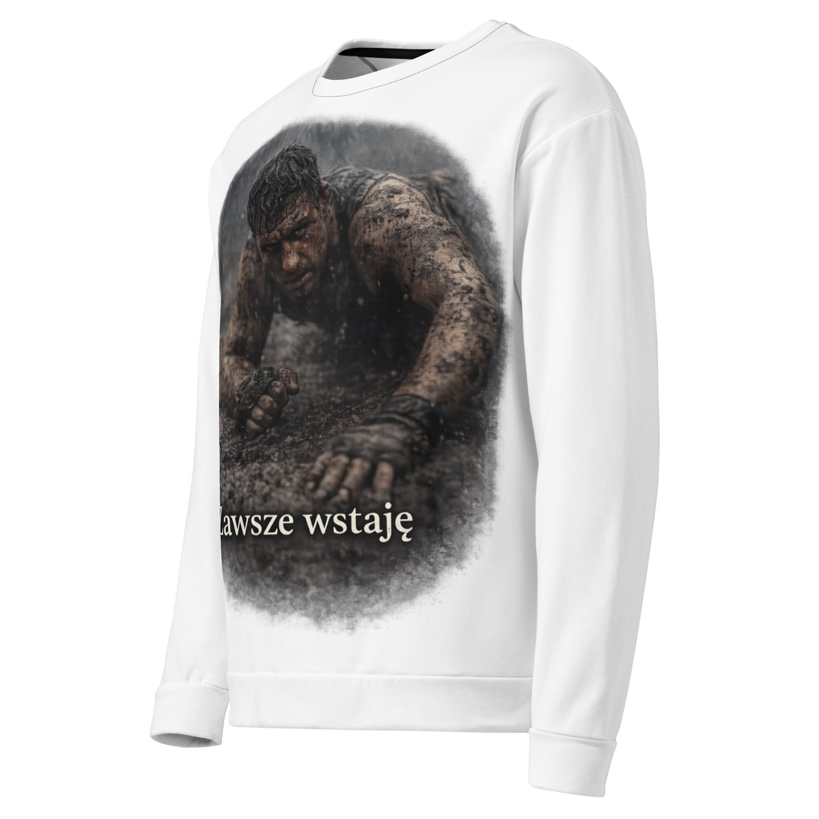 Męska bluza z napisem „Zawsze wstaję” – bluza męska z napisem Zawsze wstaję| Zarn.pl Męska bluza z napisem „Zawsze wstaję” – bluza męska z napisem Zawsze wstaję - obrazek 4