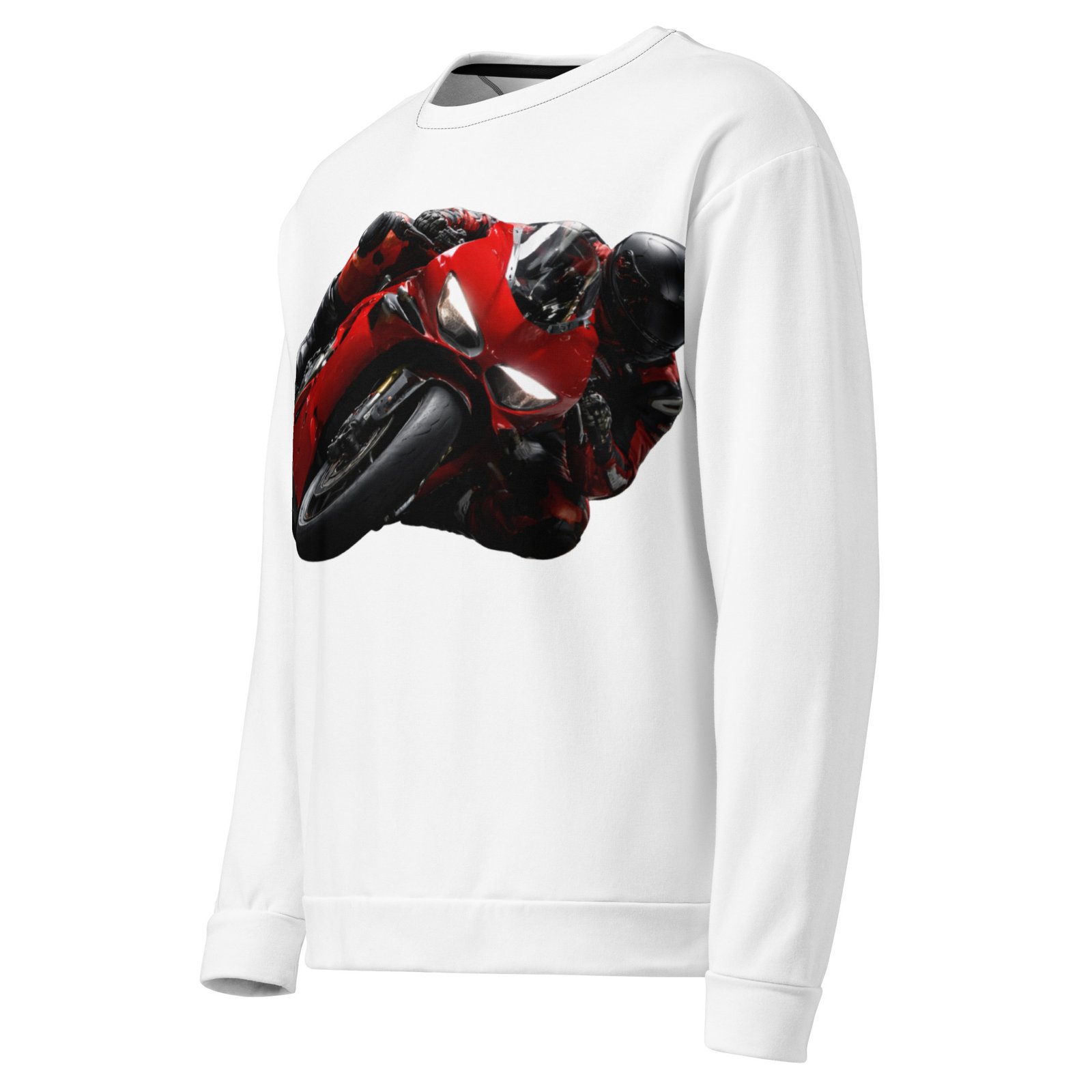 Bluza męska z grafiką motocykla sportowego w głębokim złożeniu| Zarn.pl Bluza męska z grafiką motocykla sportowego w głębokim złożeniu - obrazek 4