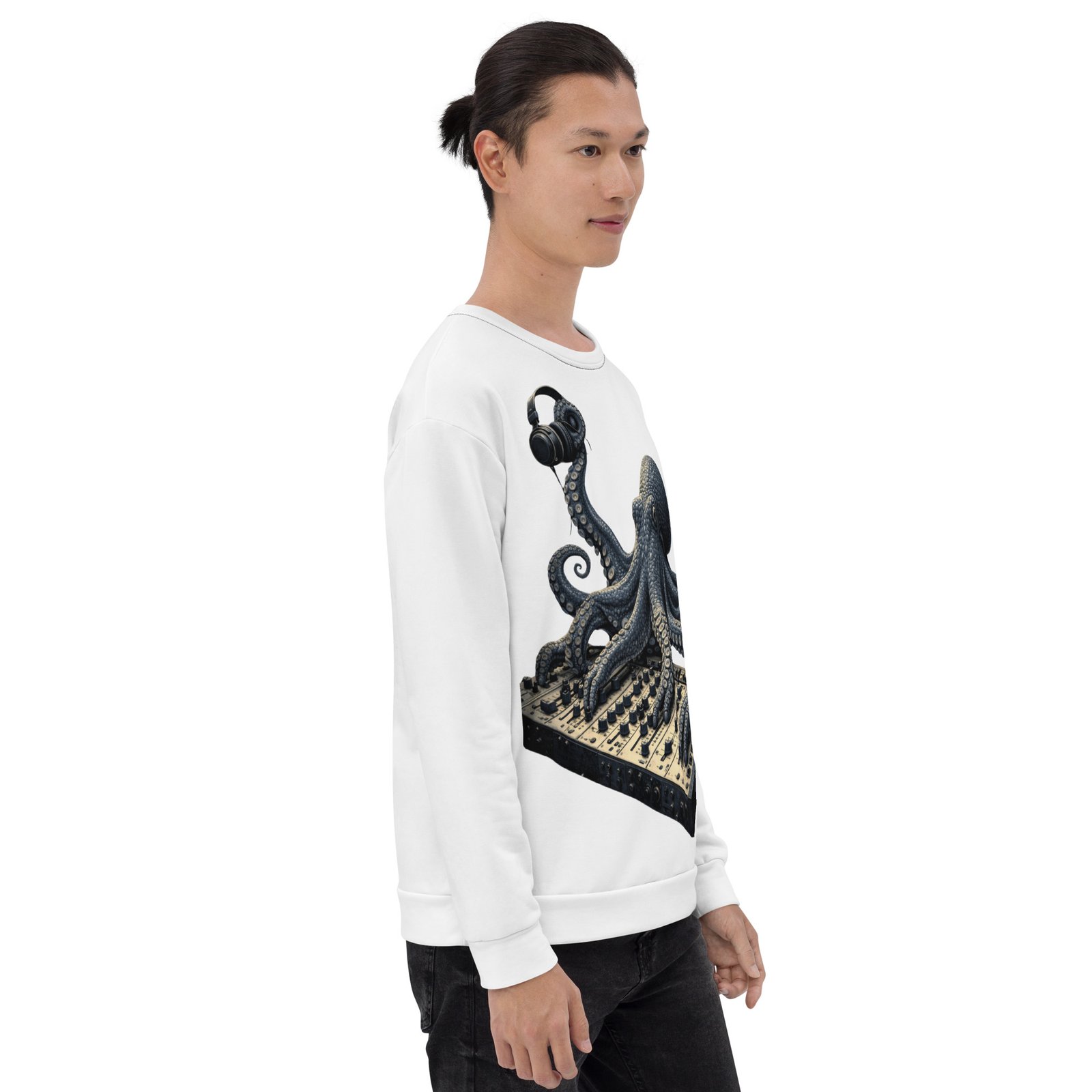 Męska bluza z grafiką ośmiornicy DJ w słuchawkach – bluza męska z ośmiornicą DJ| Zarn.pl Męska bluza z grafiką ośmiornicy DJ w słuchawkach – bluza męska z ośmiornicą DJ - obrazek 8