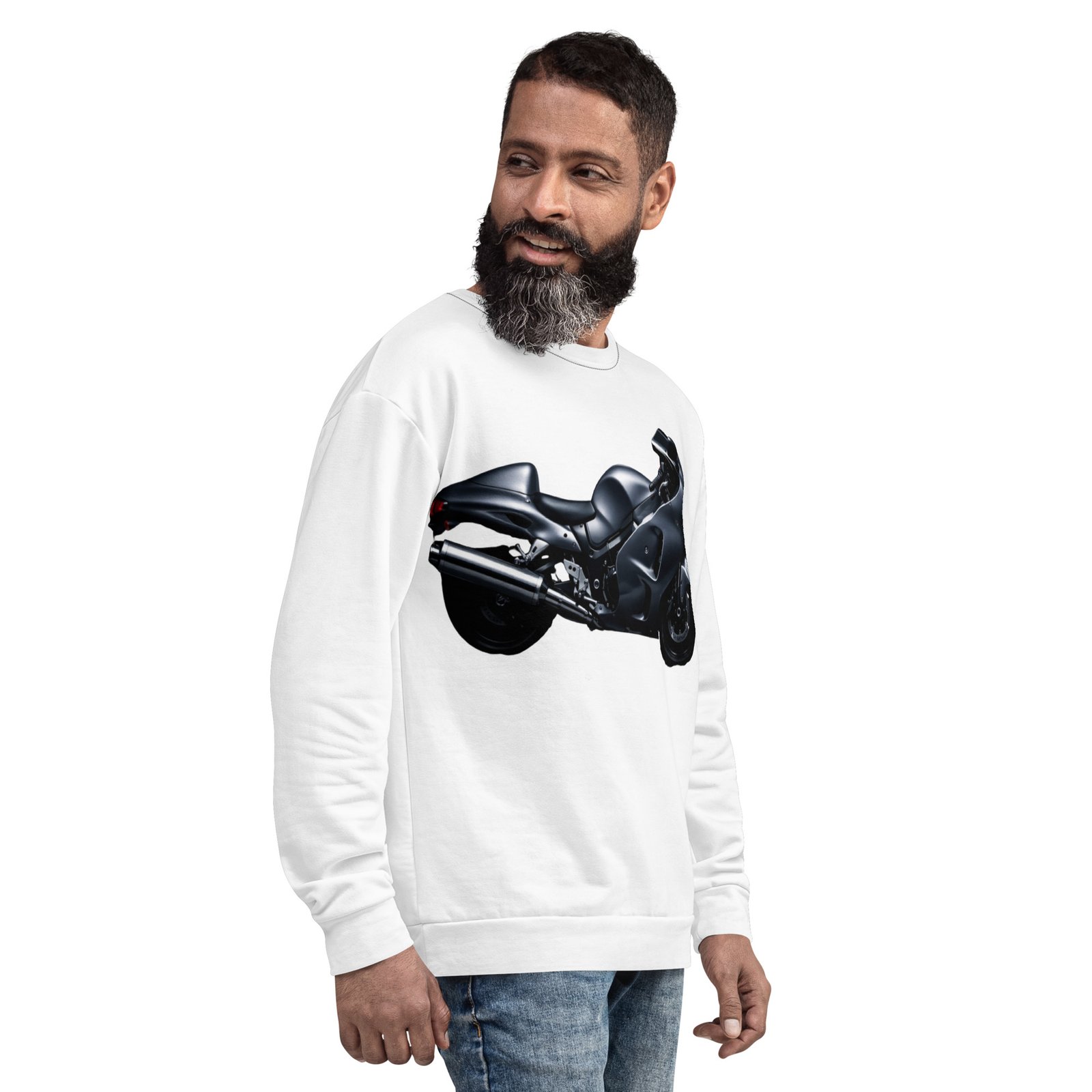 Męska bluza z grafiką czarnego motocykla sportowego – motocyklowy styl Auto-Moto| Zarn.pl Męska bluza z grafiką czarnego motocykla sportowego – motocyklowy styl Auto-Moto - obrazek 7