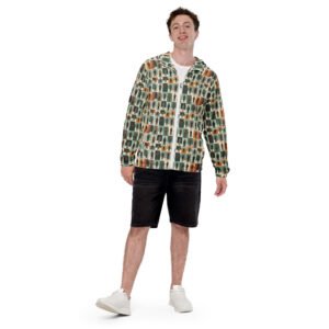 Męska wiatrówka z grafiką streetwearowych postaci