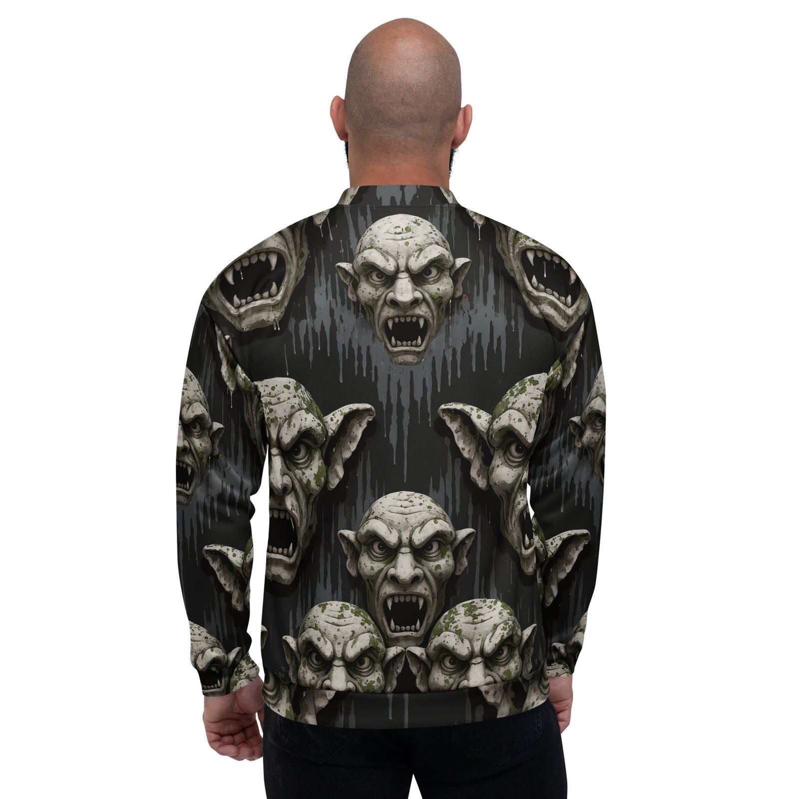 Męska bluza bomber z grafiką potworów grozy| Zarn.pl Męska bluza bomber z grafiką potworów grozy - obrazek 6