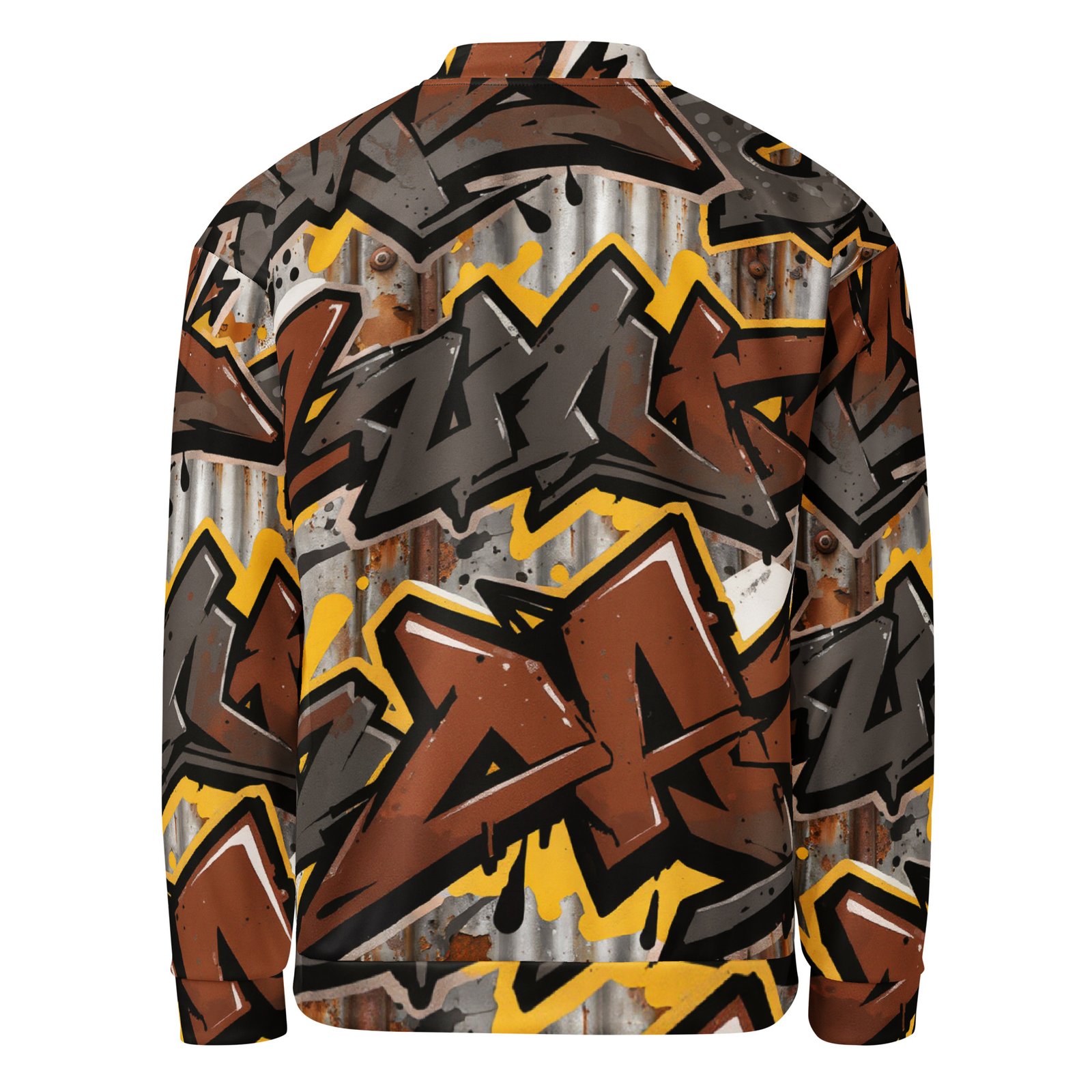 Męska bluza bomber z graffiti w stylu urban| Zarn.pl Męska bluza bomber z graffiti w stylu urban - obrazek 3
