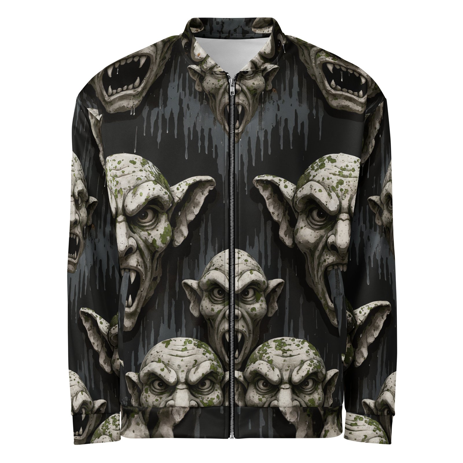 Męska bluza bomber z grafiką potworów grozy| Zarn.pl Męska bluza bomber z grafiką potworów grozy - obrazek 2