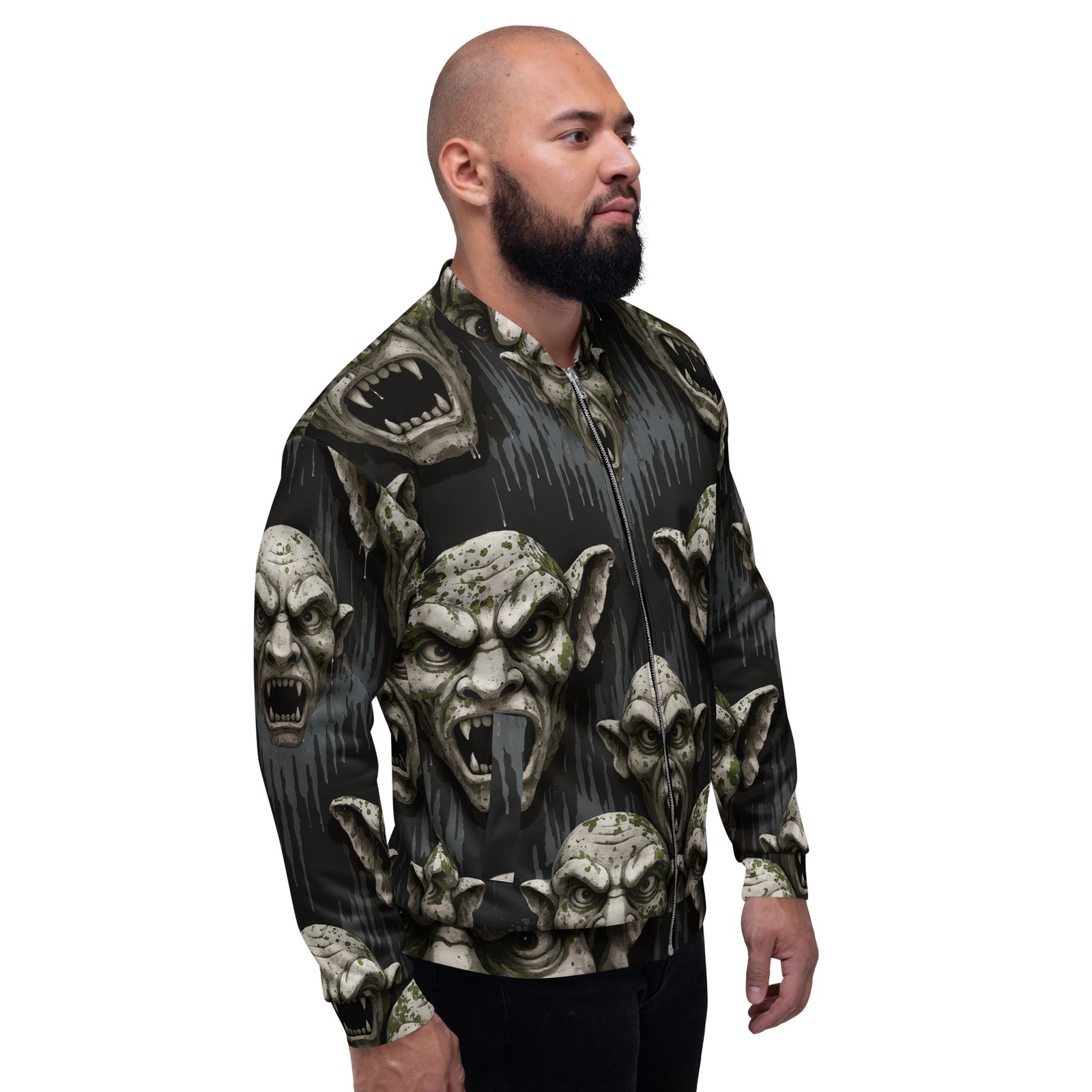 Męska bluza bomber z grafiką potworów grozy| Zarn.pl Męska bluza bomber z grafiką potworów grozy - obrazek 7