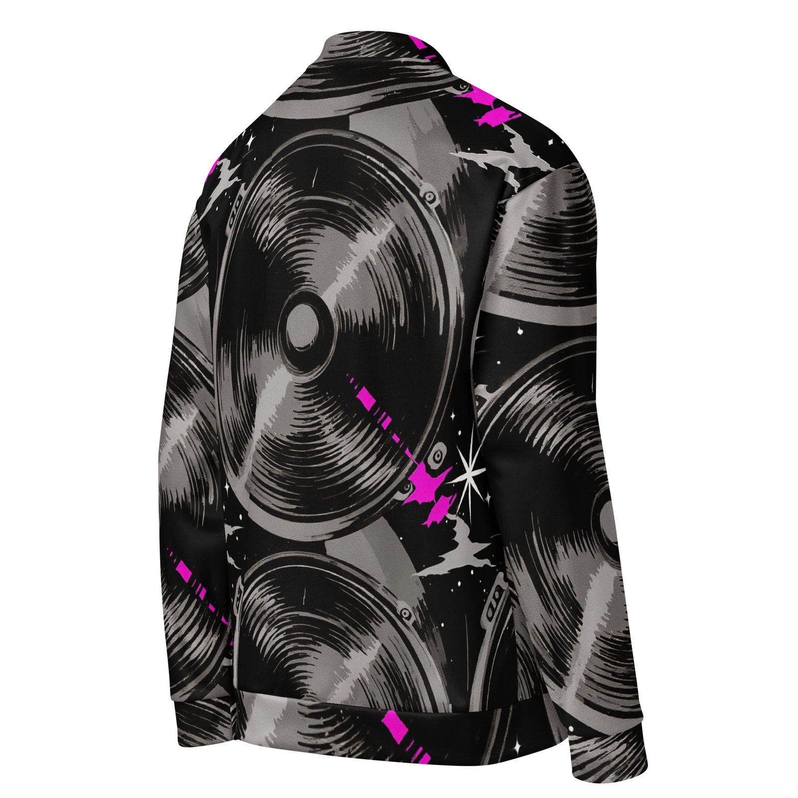 Męska bluza bomber z grafiką głośników audio| Zarn.pl Męska bluza bomber z grafiką głośników audio - obrazek 5