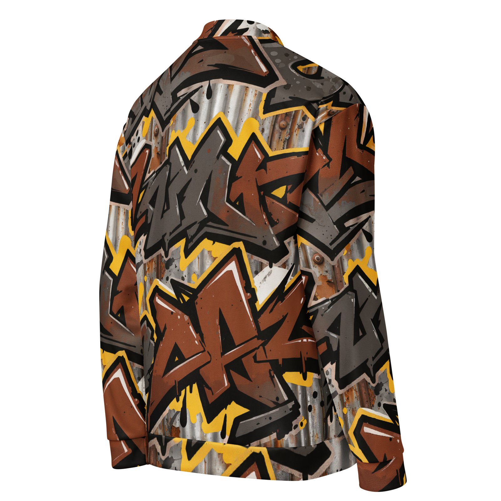 Męska bluza bomber z graffiti w stylu urban| Zarn.pl Męska bluza bomber z graffiti w stylu urban - obrazek 5