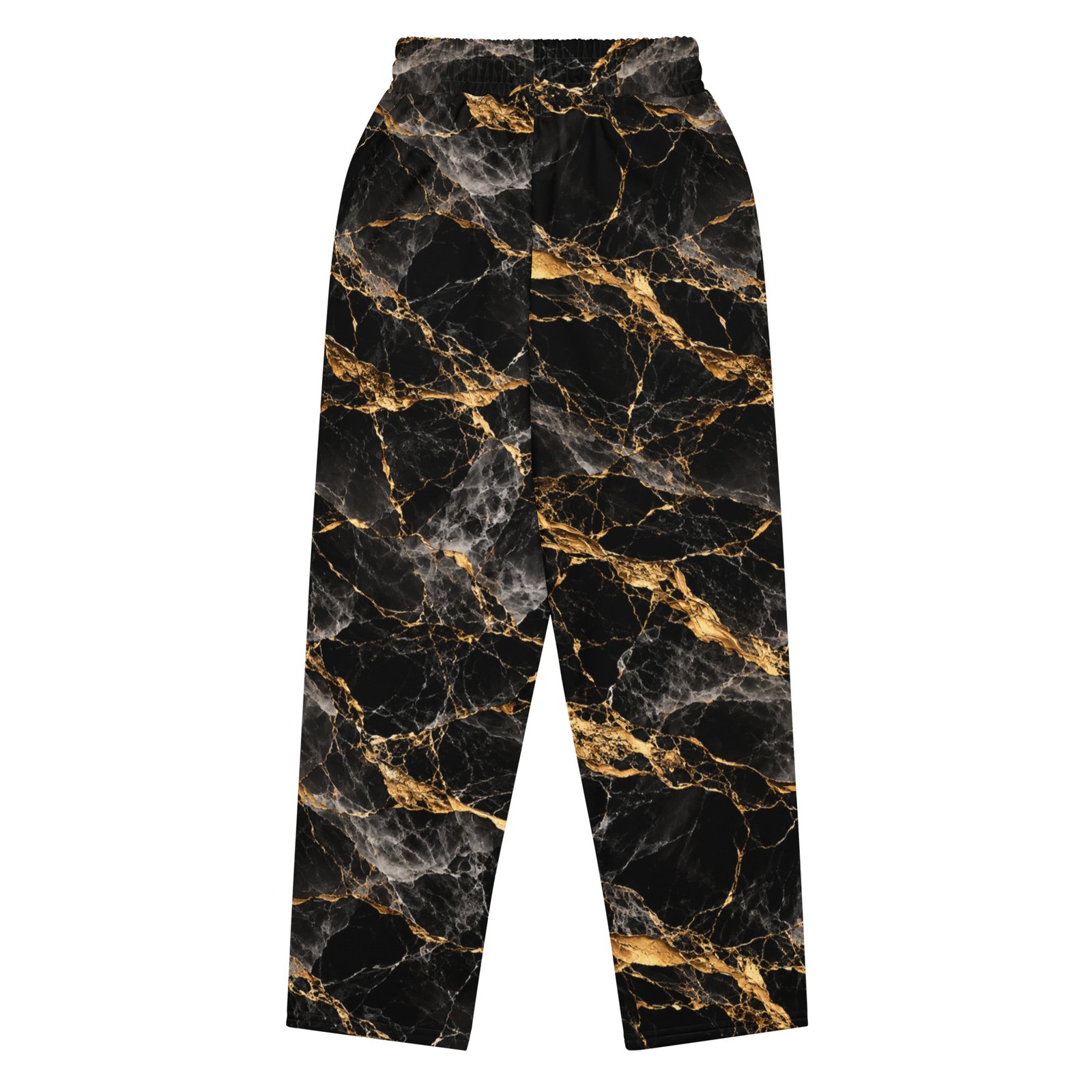 Męskie spodnie jogger z grafiką czarnego marmuru i złotych żył| Zarn.pl Męskie spodnie jogger z grafiką czarnego marmuru i złotych żył - obrazek 5