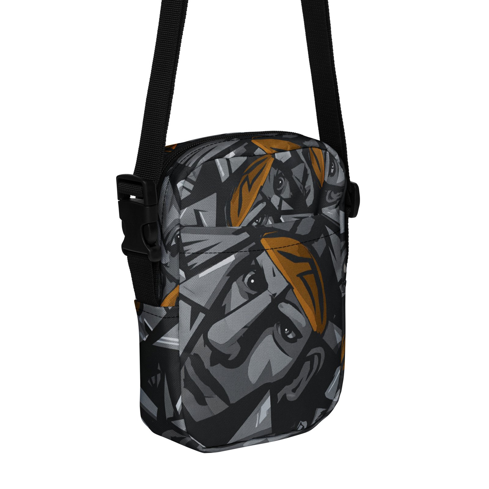 Torba na ramię z grafiką geometrycznych twarzy w stylu kubistycznym| Zarn.pl torba na ramię z grafiką geometrycznych twarzy w stylu kubistycznym