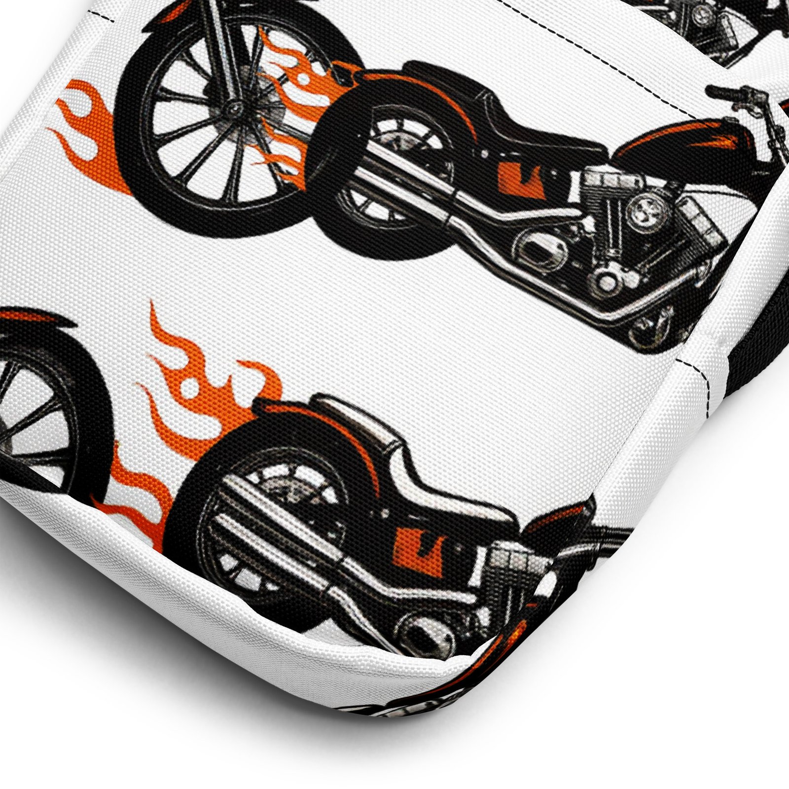 Torba na ramię z grafiką motocykli chopper i płomieni| Zarn.pl Torba na ramię z grafiką motocykli chopper i płomieni - obrazek 13