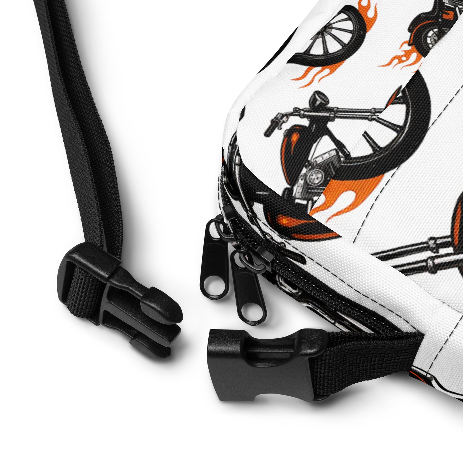 Torba na ramię z grafiką motocykli chopper i płomieni| Zarn.pl Torba na ramię z grafiką motocykli chopper i płomieni - obrazek 10