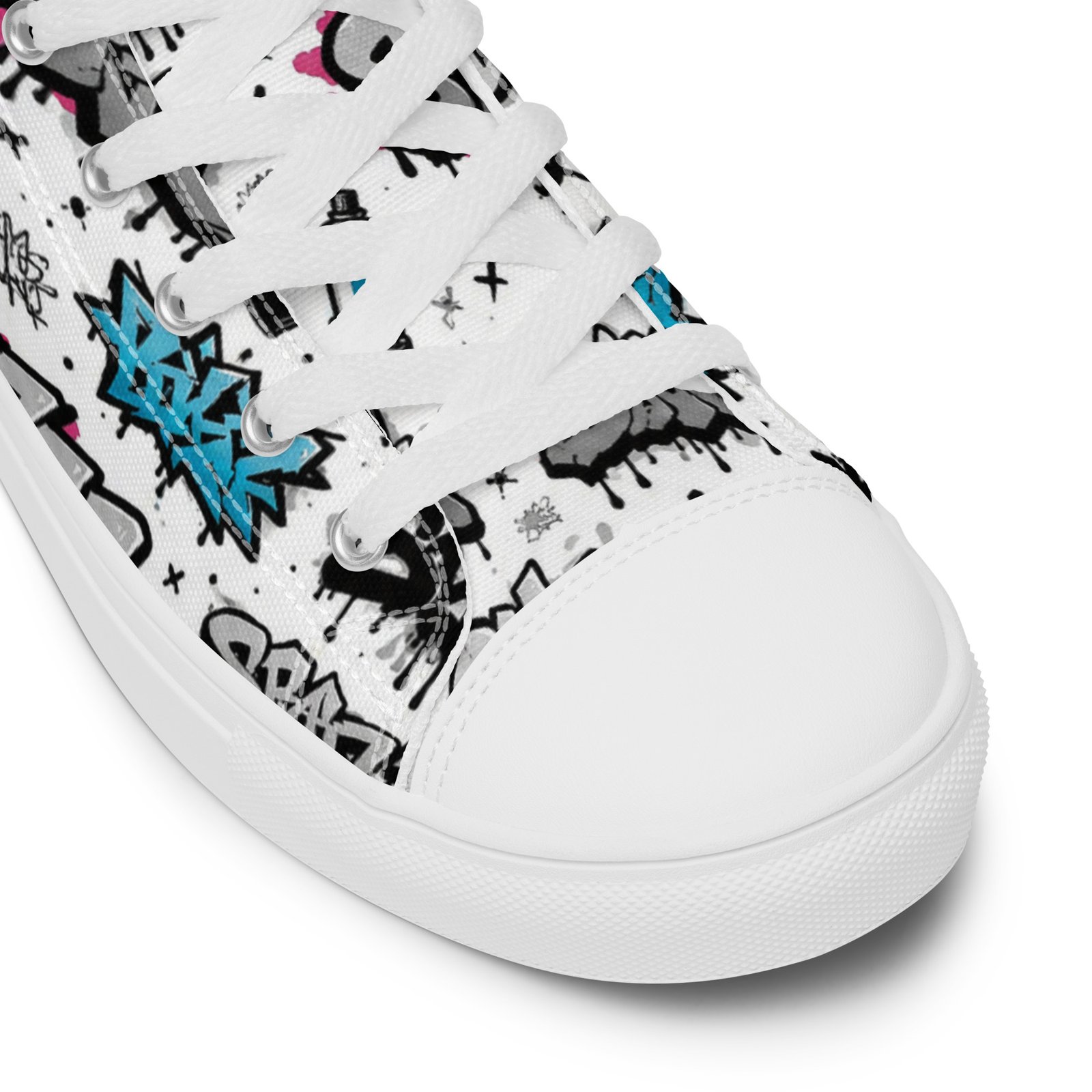 Męskie trampki za kostkę z kolorową grafiką graffiti streetwear| Zarn.pl Męskie trampki za kostkę z kolorową grafiką graffiti streetwear - obrazek 23