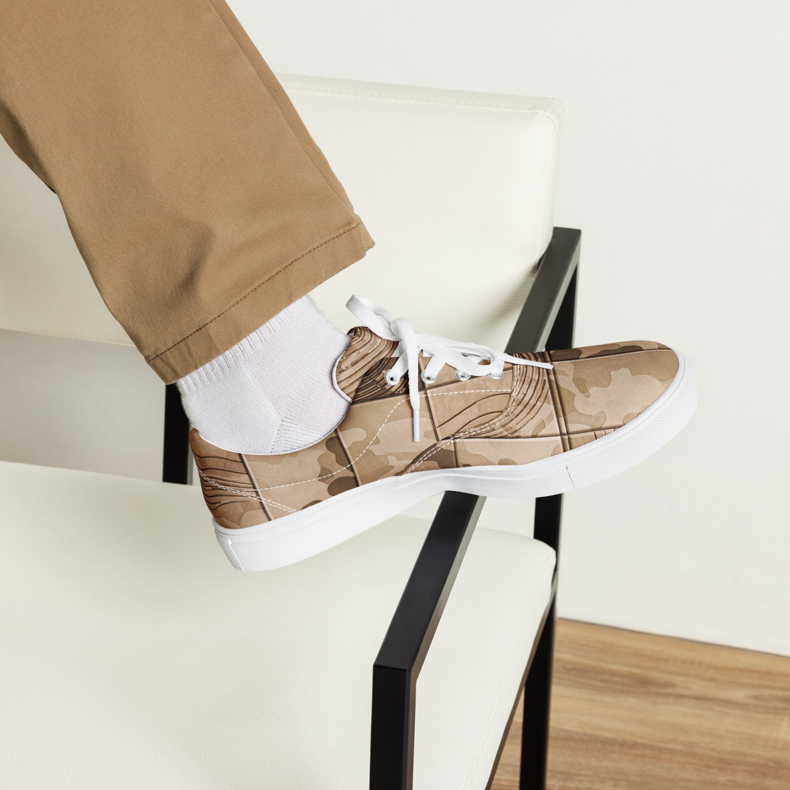 Męskie trampki z grafiką moro w pustynnym kamuflażu| Zarn.pl Męskie trampki z grafiką moro w pustynnym kamuflażu - obrazek 14