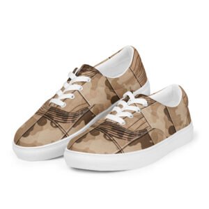Męskie trampki z grafiką moro w pustynnym kamuflażu