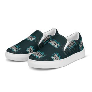 Męskie wsuwane buty z grafiką graffiti w stylu streetwear